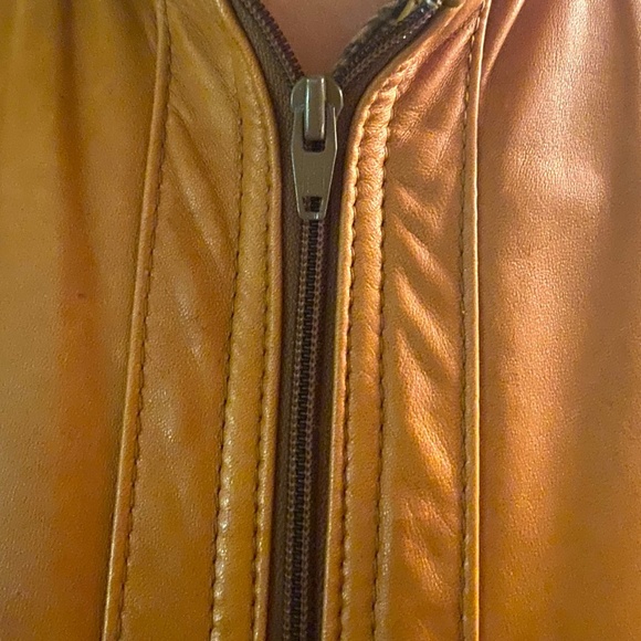 Vintage Leather bomber style jacket. EU38 - Picture 7 of 16